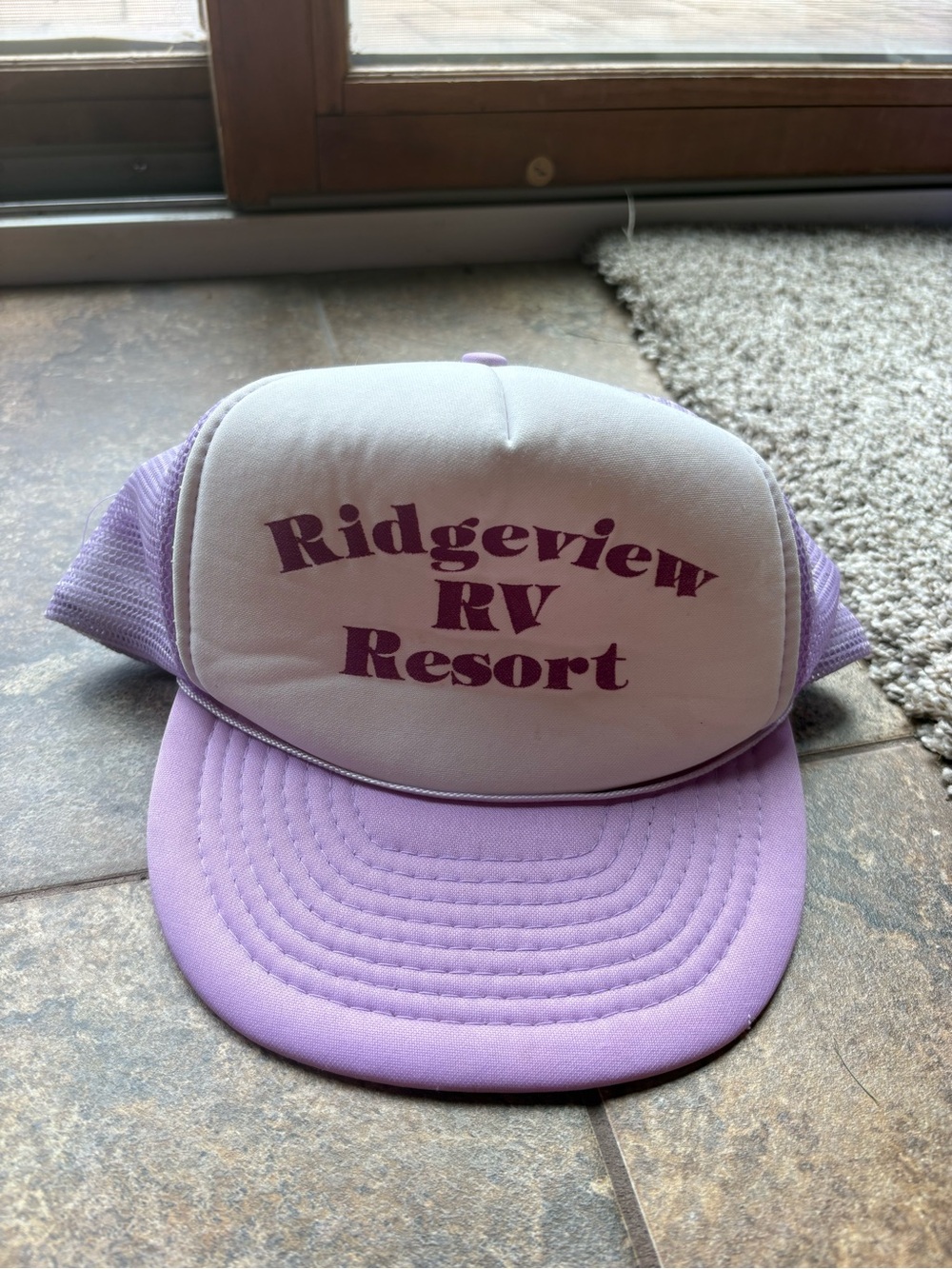 Vintage Ridgeview RV Resort Lavender Trucker Hat